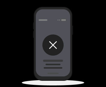 phone with error screen