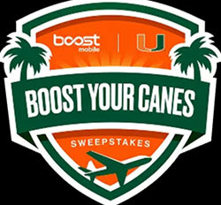 Boost Your Canes Shield Logo