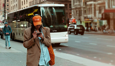 Girl using phone