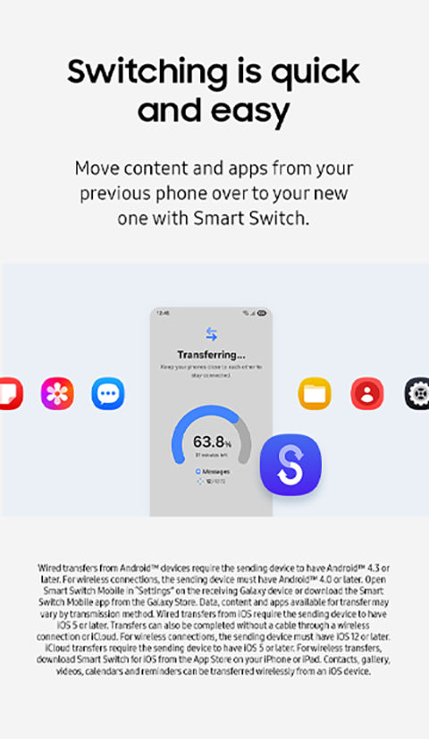 Galaxy Z Flip7 FE, switching is quick and easy