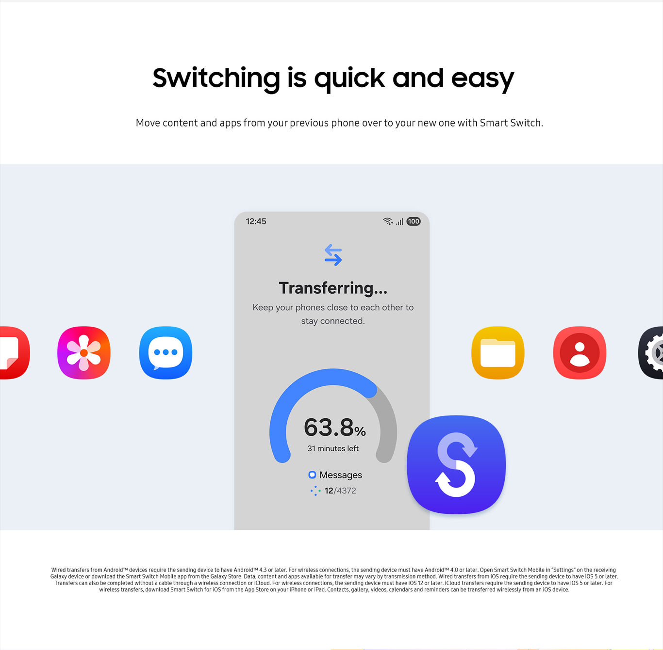 Galaxy Z Flip7, switching is quick and easy