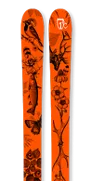 Orange Boost Skis