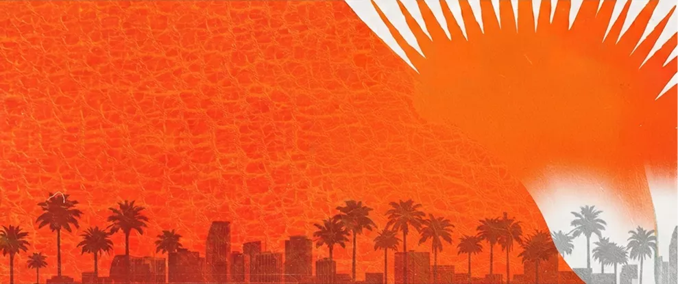 Orange Miami Background
