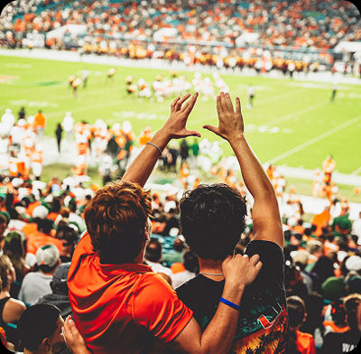 Miami Students at Football Game