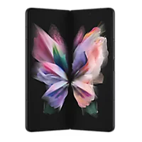 Samsung Galaxy Z Fold 3 opened front display with butterfly background