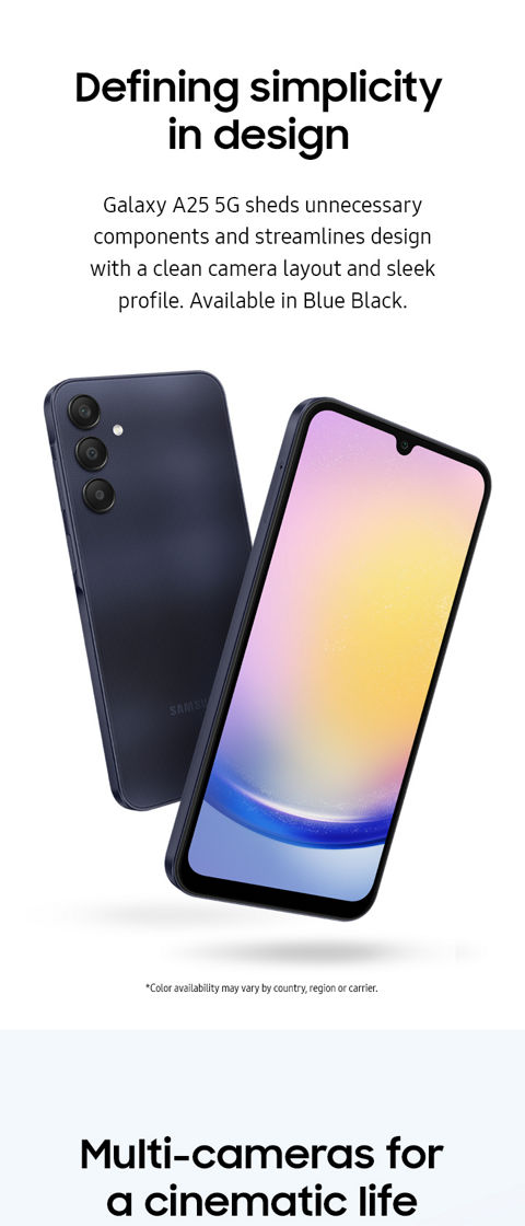 Samsung Galaxy A25/black　本体 Samsung Galaxy A25 5G 128GB (Unlocked) Blue Black SM