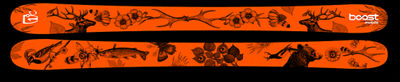 Orange Boost Skis