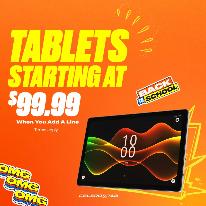 Tablets starting at $99.99
