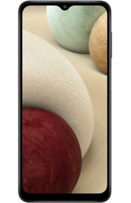 Galaxy A12 front screen displayed