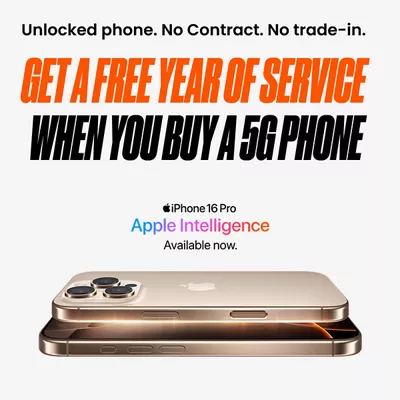 Get a free year of service when you buy a 5G phone