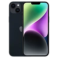 iPhone 14 Plus midnight front and back