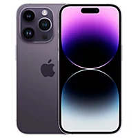 iPhone Pro front and back view with purple wallpaper