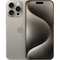 Vista frontal y posterior del iPhone 15 Pro Max negro
