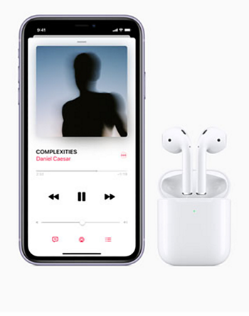 iPhone and AirPods