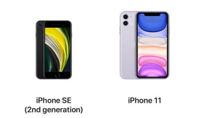 iPhone SE 2nd Gen compared to iPhone 11