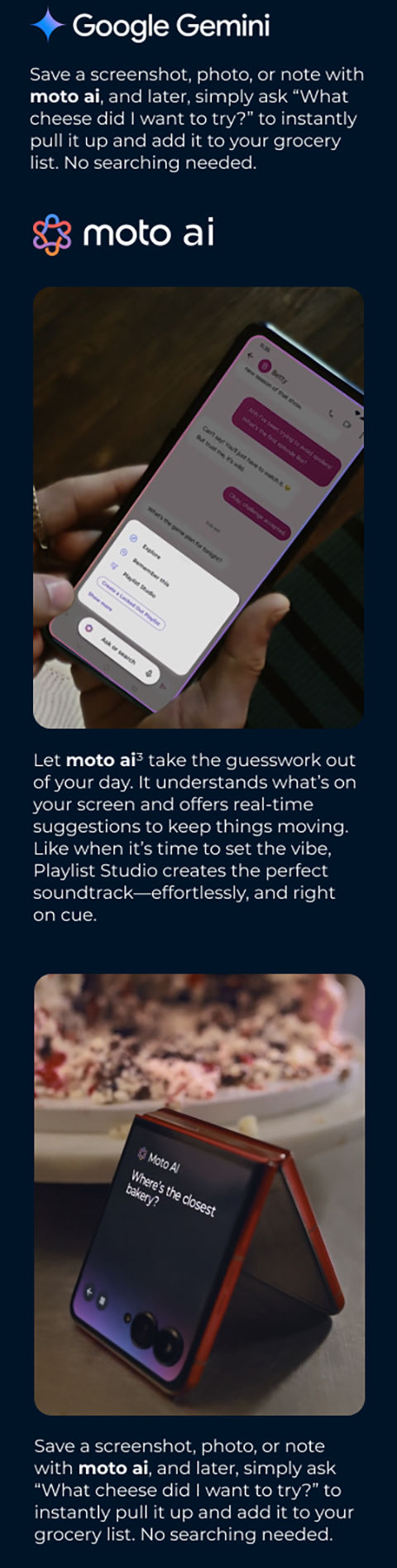 moto razr AI that works your way