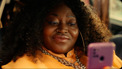 Woman on her cellphone