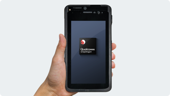 An image of a Qualcomm Snapdragon-powered smartphone, like the one used to complete the first OTA (over-the-air) 5G NR mmWave call.