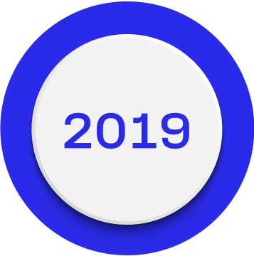 An icon representing 2019.