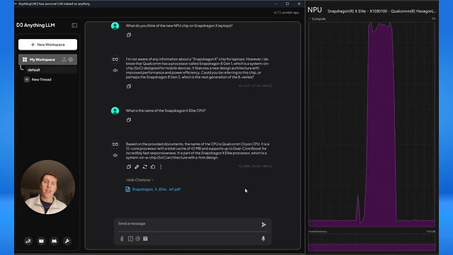 Run powerful LLMs on NPU with AnythingLLM