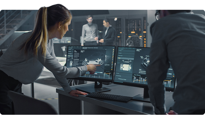 Hand holds a compact Lenovo Snapdragon desktop, highlighting powerful, intelligent computing in a small form factor.