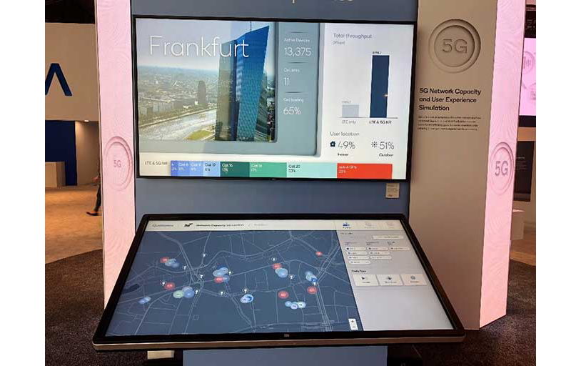 Qualcomm 5G NR Network Capacity and User Experience Simulation platform at Mobile World Congress 2018 - Barcelona, Spain (February 26th - March 1st)