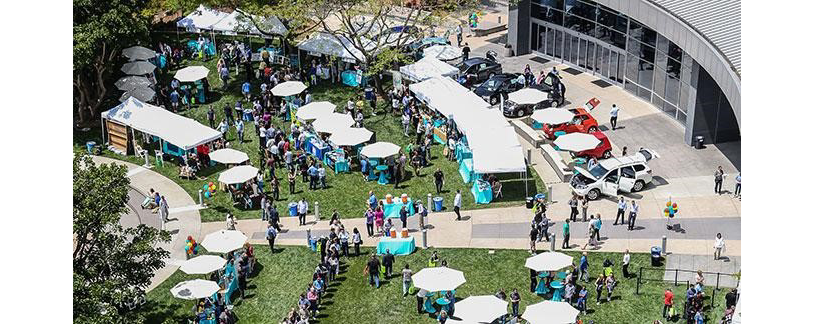 Earth Day overhead at Qualcomm