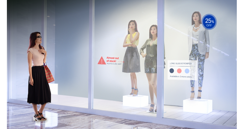 Figure 4: Personalized shopping through boundless AR.