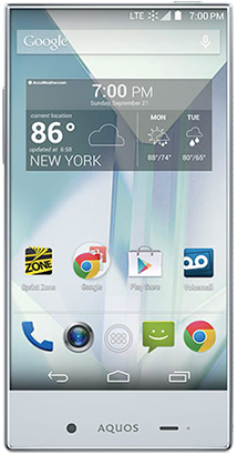 Sharp AQUOS Crystal Smartphone with a Snapdragon 400 processor