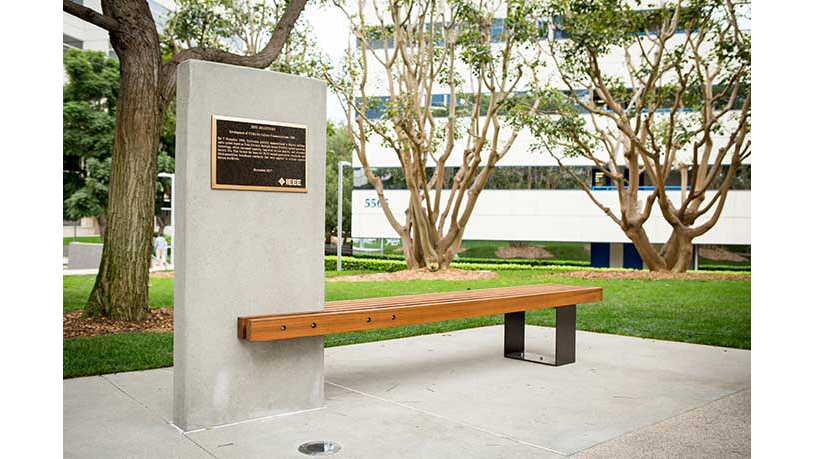 The IEEE Milestone Award at Qualcomm's main campus.