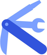 An icon of a multitool, representing the wide variety of training, tools, and resources Qualcomm can provide to governments.