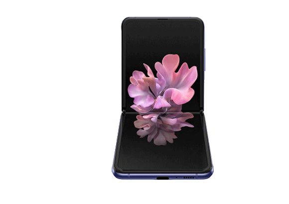 Samsung Galaxy Z Flip Smartphone with a Snapdragon 855+ processor