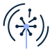 Midnight and light blue wind energy