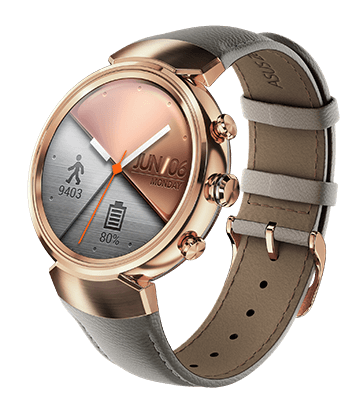 ASUS Zenwatch 3 Wearable with a Snapdragon Wear 2100 processor 