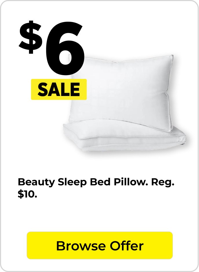 $6 pillow