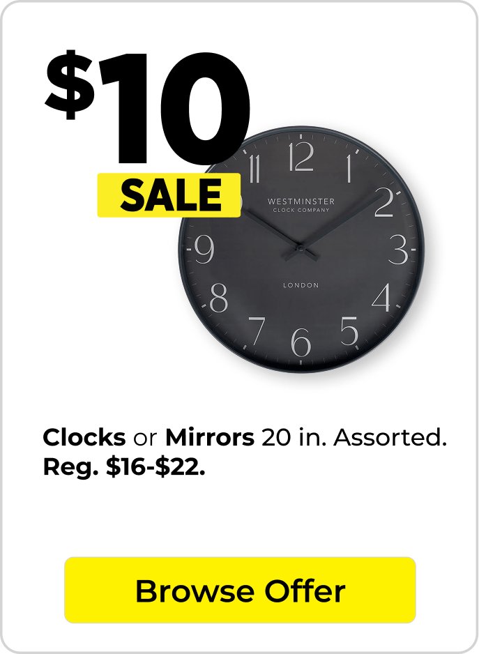 $10 clock