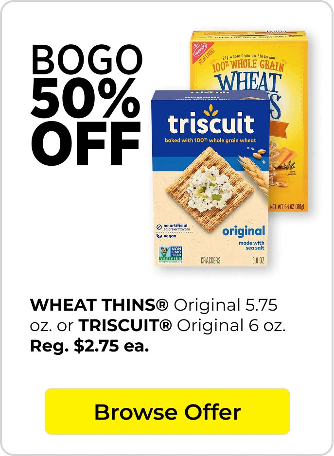 BOGO 50% crackers