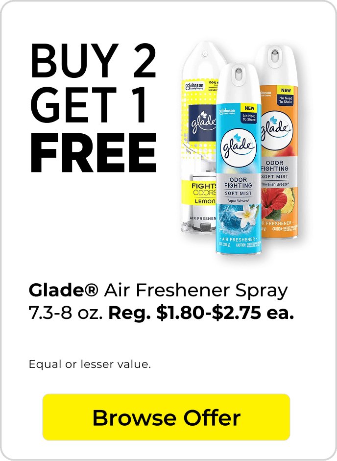 Buy 1 Get 1 Glade