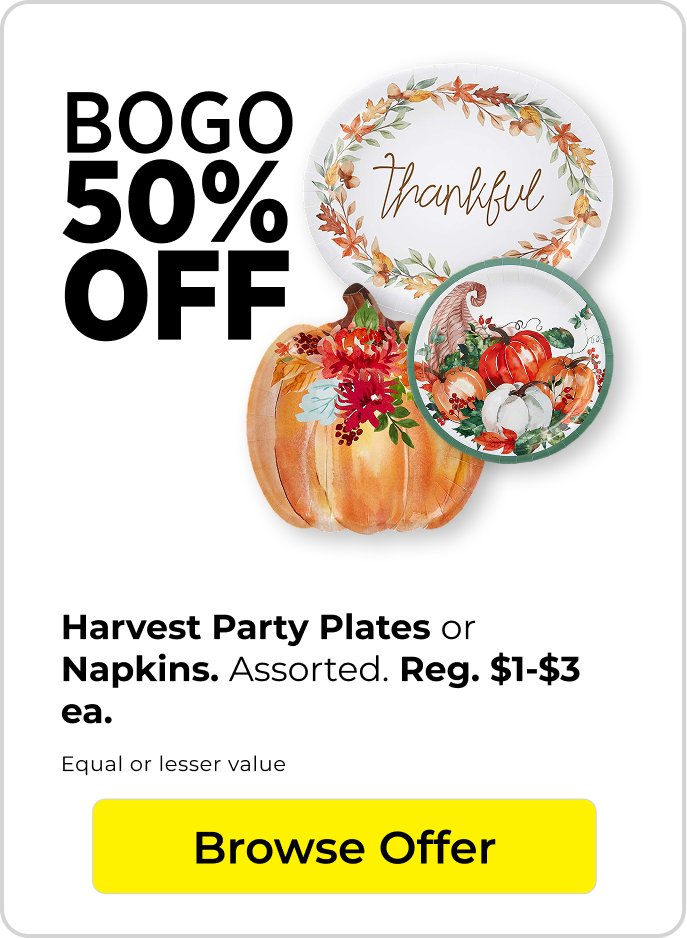 BOGO Harvest plates