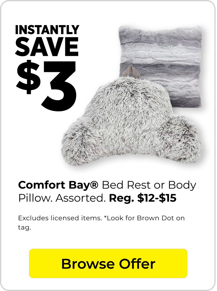 Comfort Bay Bed Rest or Body Pillow