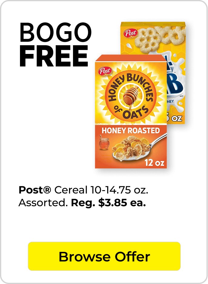 BOGO free cereal
