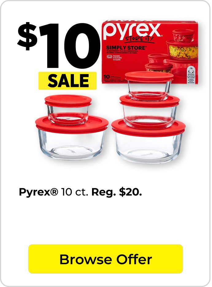 $10 pyrex