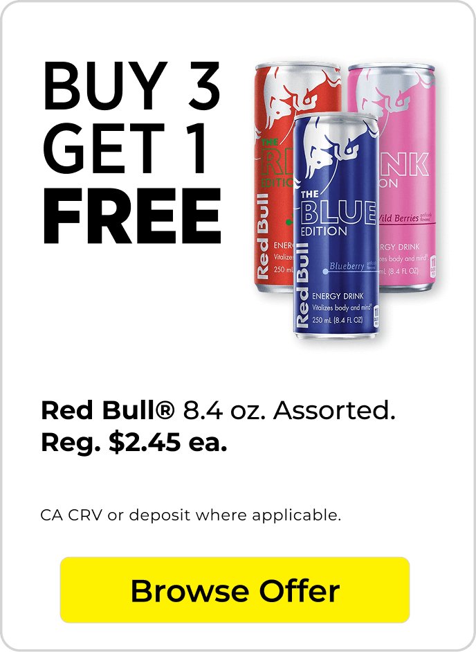 BOGO Red bull