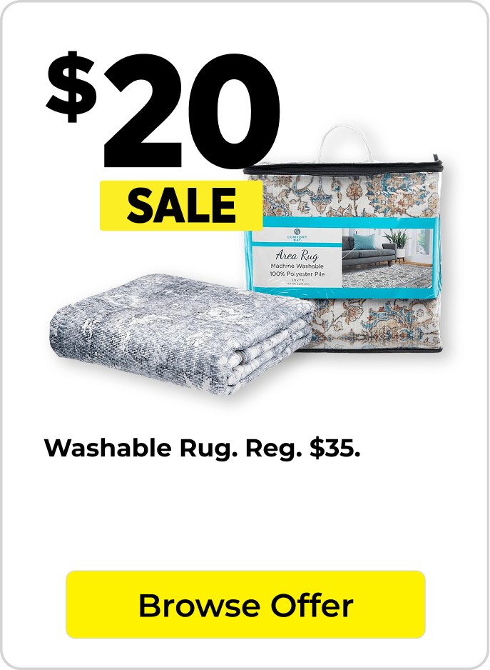 $20 washable rugs