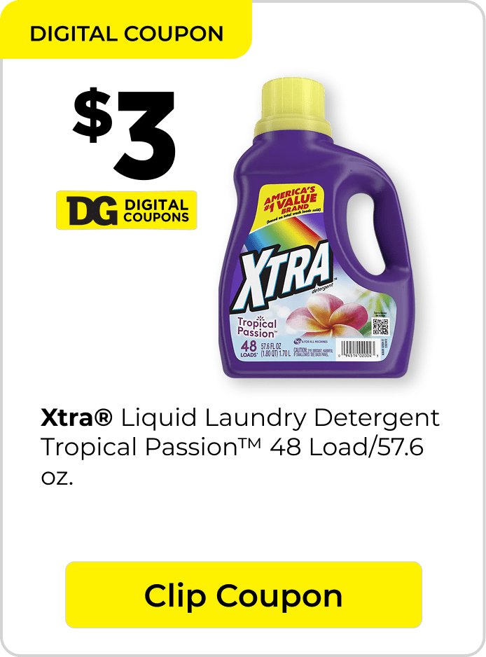 Save $3 DG Digital Coupon on XTRA