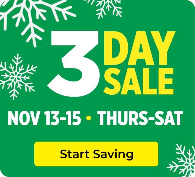 Promo: Holiday 3 Day sale