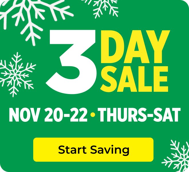 Promo: Holiday 3 Day sale