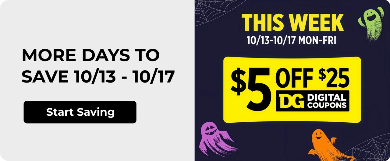 $5 off $25 Mon -Fri (valid 10/13-10/17)