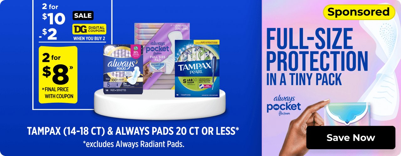 TAMPAX Always Pads