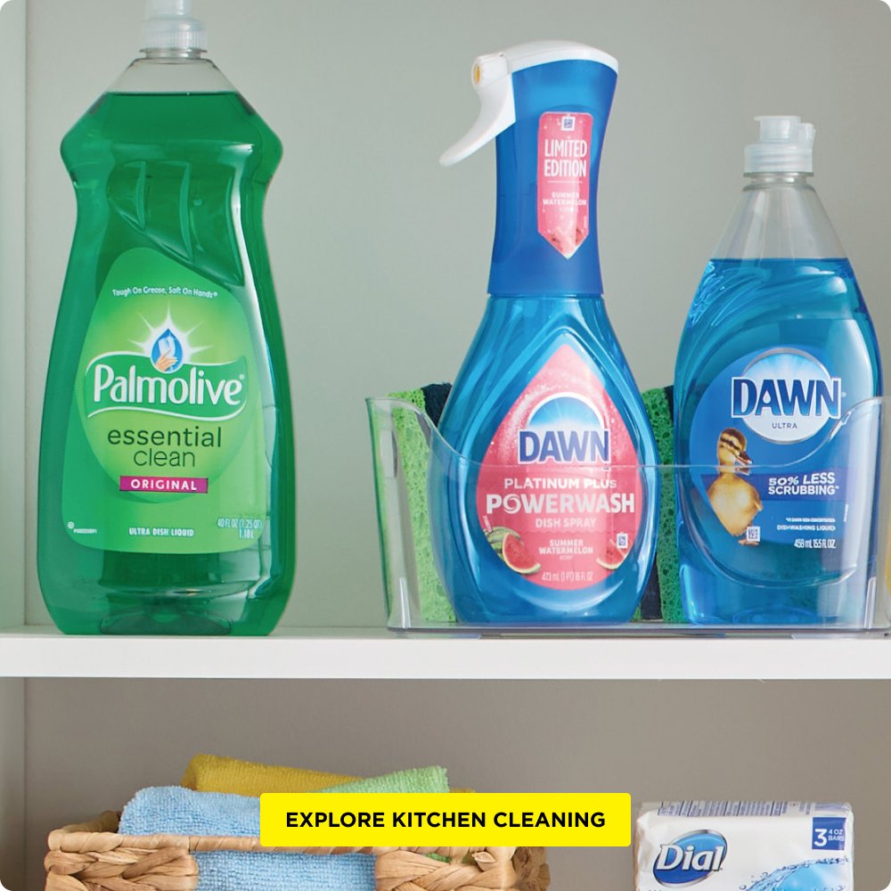 Kitchen cleaning supplies